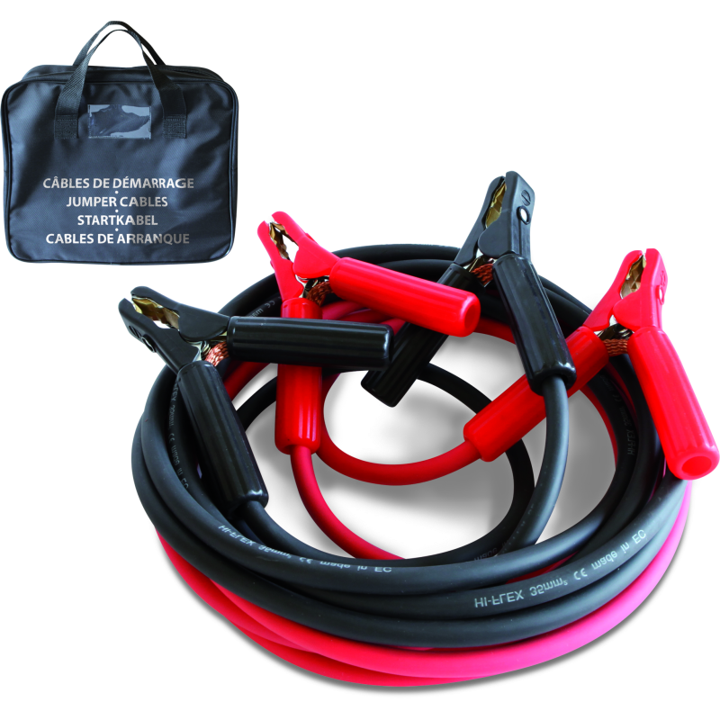 Cables Demarrage Pro 700A - 2X4,5M- Ø35Mm² - Pinces Isolées+Sac