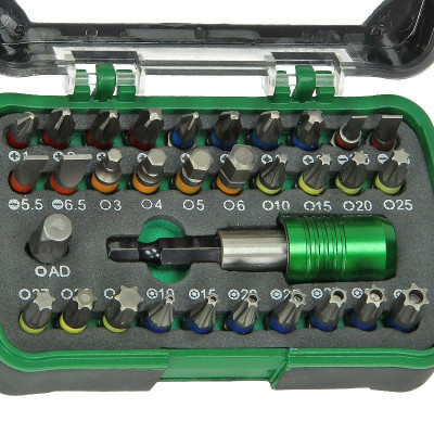 Coffret 32 Embouts 1/4" L.25 +P-Embout Magnétique