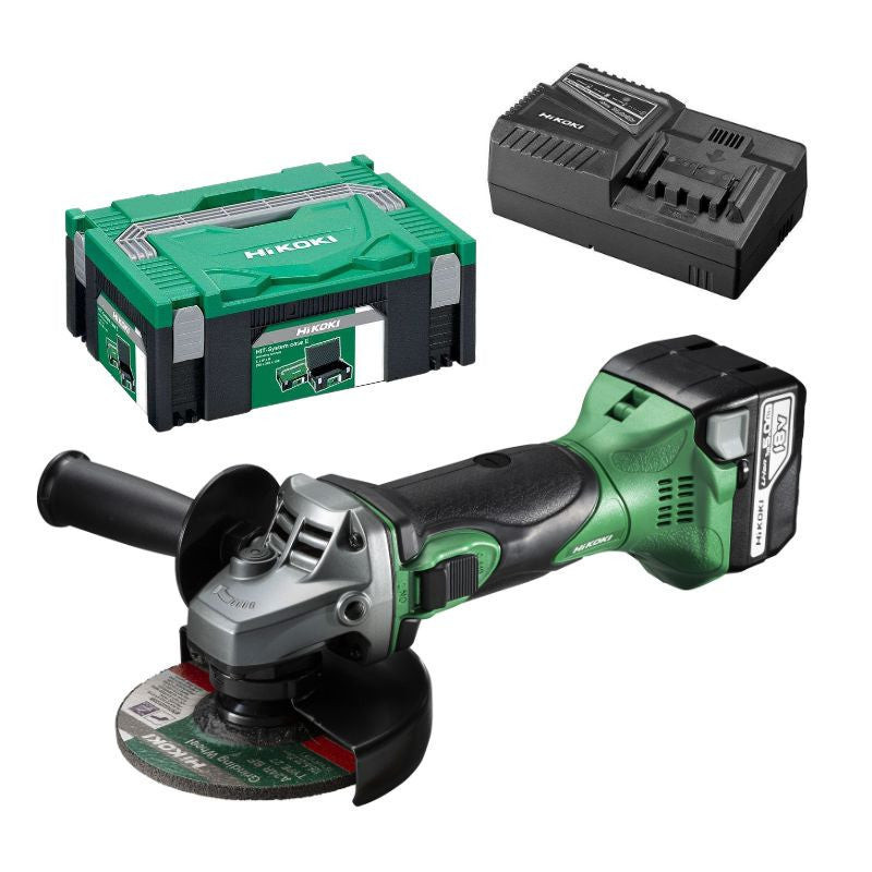 Meuleuse Ø125 18V 5Ah Li-Ion Compact - Hitcase Ii