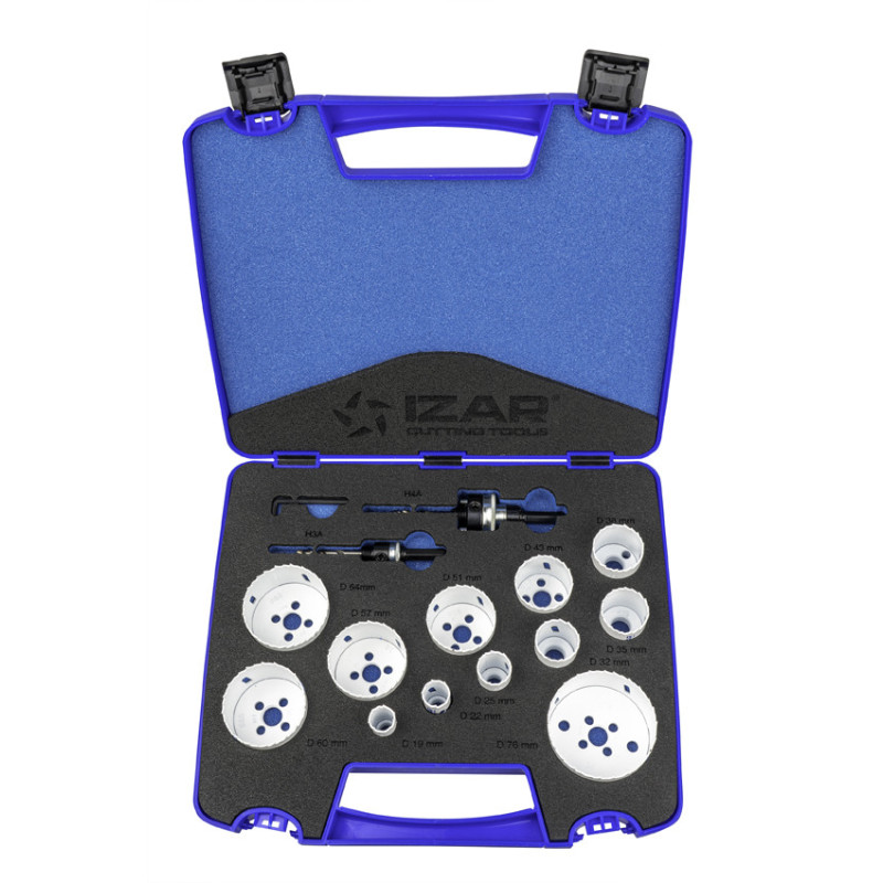 Trepan HSS CO Bimetal - 1645 - Set Completo