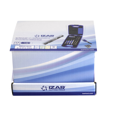 Jeu Mix - 1461 - Expo Box-Pallet 6 Sets Brocas Hexagonales Metal + Puntas Atorni