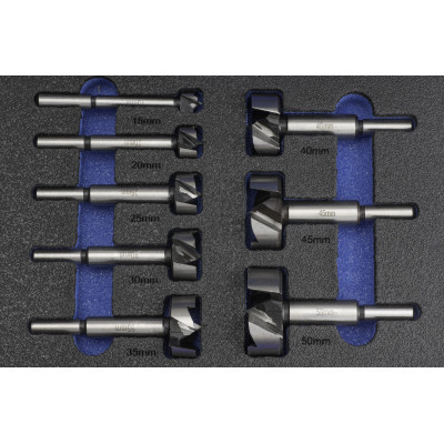 Meche-Façonner HSS Bois - 1620 - Set 15-50 mm