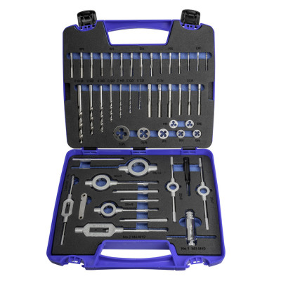 Jeu Tarauds-Filieres À Main - 3406 - M3-M12 + Combi (Mod. 2) 45 Pcs.