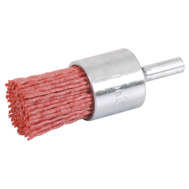 Brosse Pinceau Sur Tige 6Mm D.25 Fils Nylon Abrasif