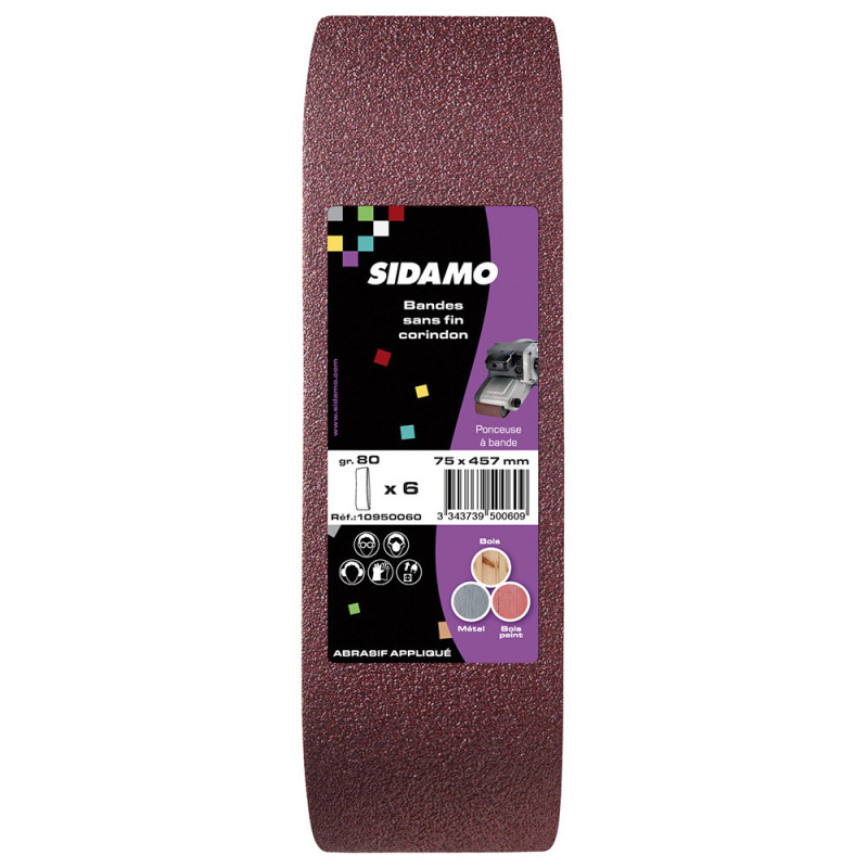 Lot De 6 Bsf Semi-Vrac 75X457 Corindon Grain 80