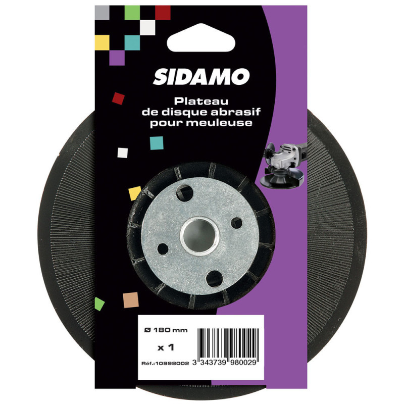 Plateau Support D.180Xm14 Avec Ecrou Pour Meuleuse