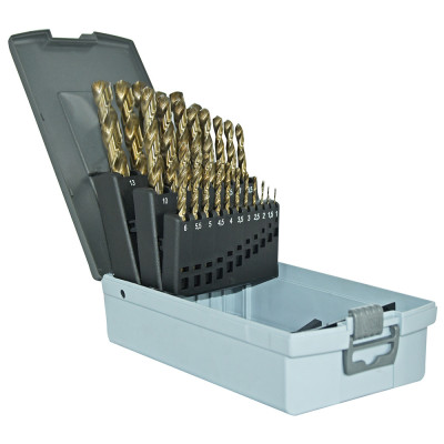 Coffret De 25 Forets Metaux HSS 5% Cobalt D.1 A 13 mm / 0,5 mm