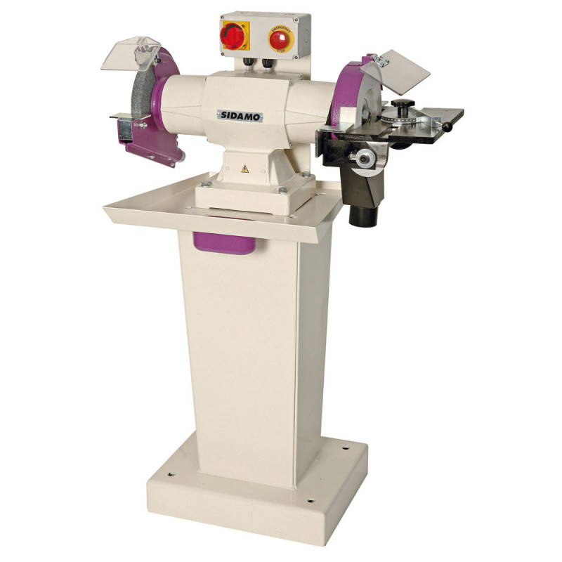 Touret Lapidaire Type116+Socle Meules 200X40 Et 200X25 Tri.