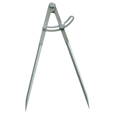 Compas A Charniere A Pointes 1/4 Cercle 220Mm (Poli)