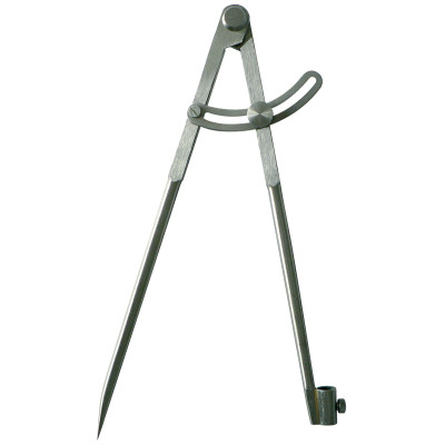 Compas A Charniere Porte-Crayon 1/4 Cercle 190Mm Poli