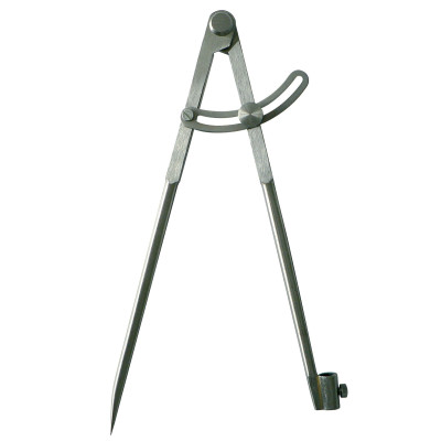 Compas A Charniere Porte-Crayon 1/4 Cercle 250Mm Poli