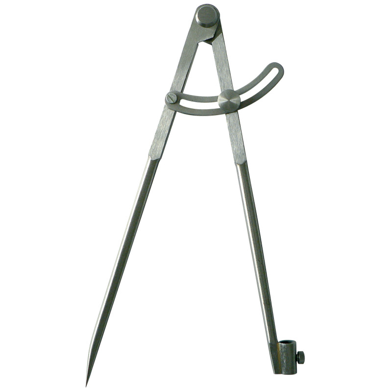 Compas A Charniere Porte-Crayon 1/4 Cercle 310Mm Poli