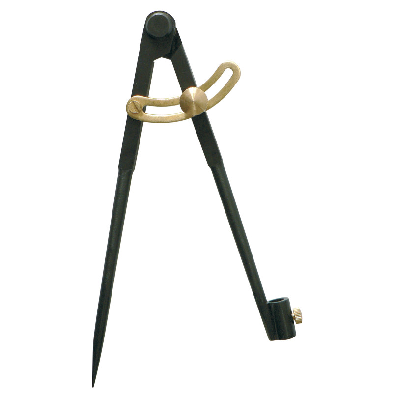 Compas A Charniere Porte-Crayon 1/4 Cercle 250Mm Bruni