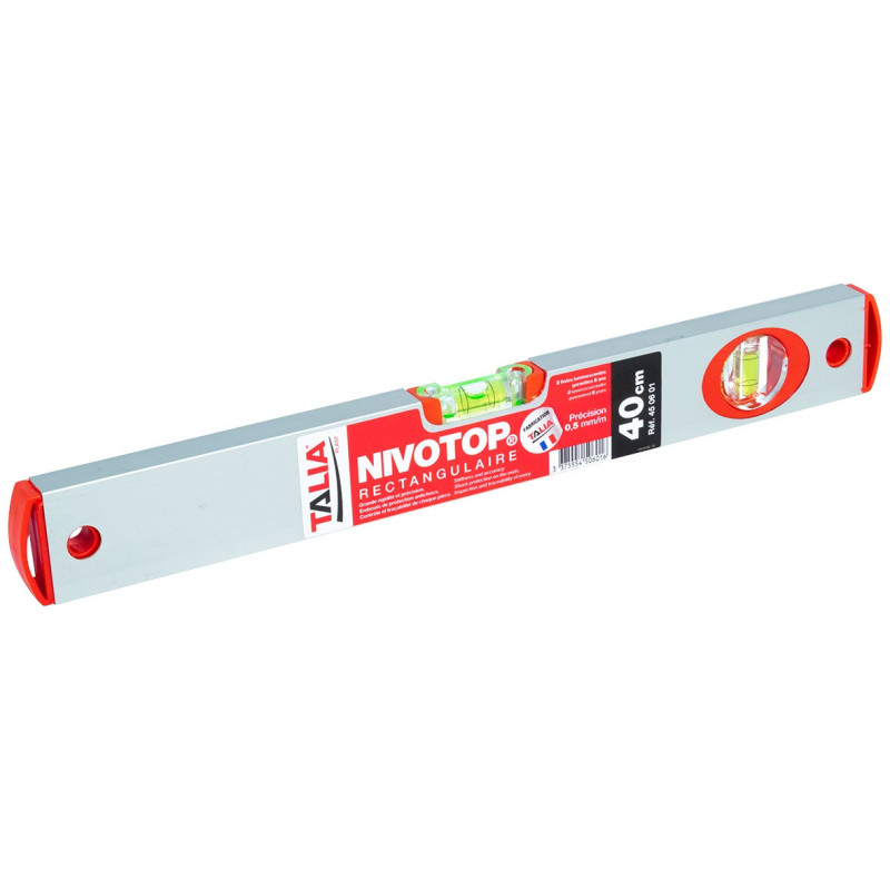Niveau Nivotop Aluminium Rectangulaire 2 Fioles 40Cm
