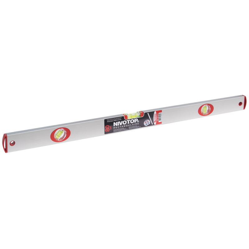 Niveau Nivotop Aluminium Rectangulaire 3 Fioles 80Cm
