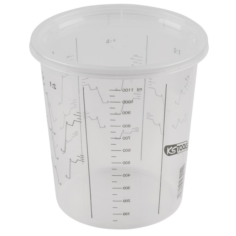 Lot De 25 Godets Mélangeurs Jetables - 2240 Ml