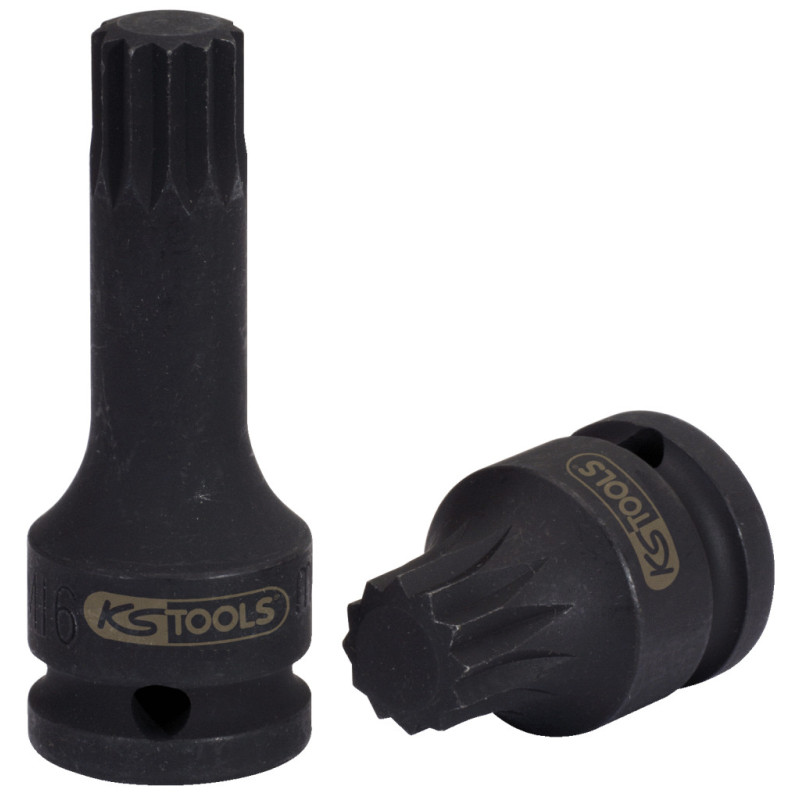 Douille Tournevis À Chocs Longue 1/2'' Xzn®, M18 - L. 75 mm