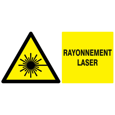 Danger, Rayonnement Laser 330X200Mm