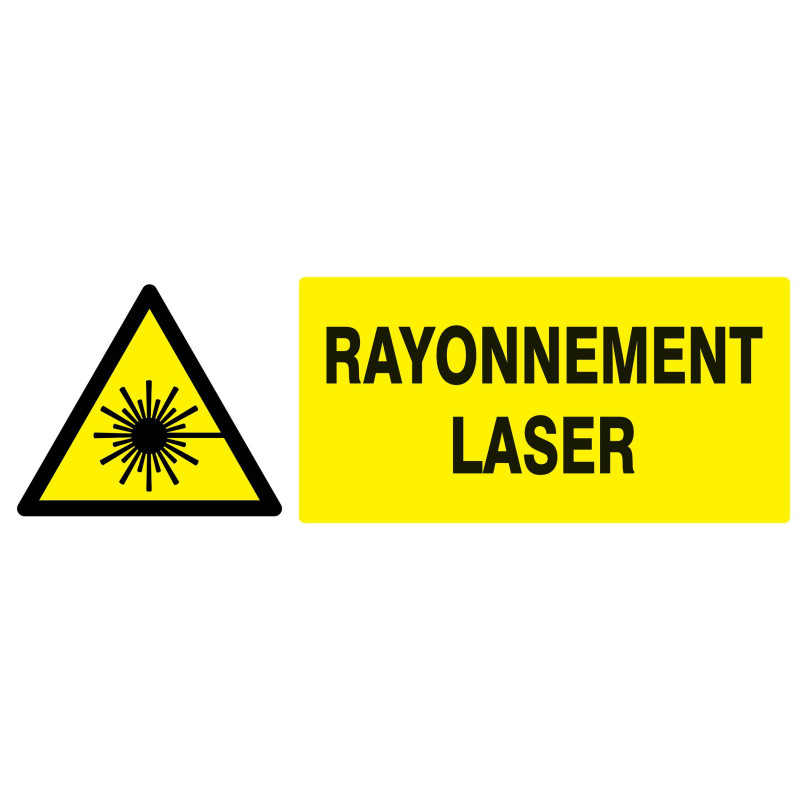 Danger, Rayonnement Laser 330X120Mm