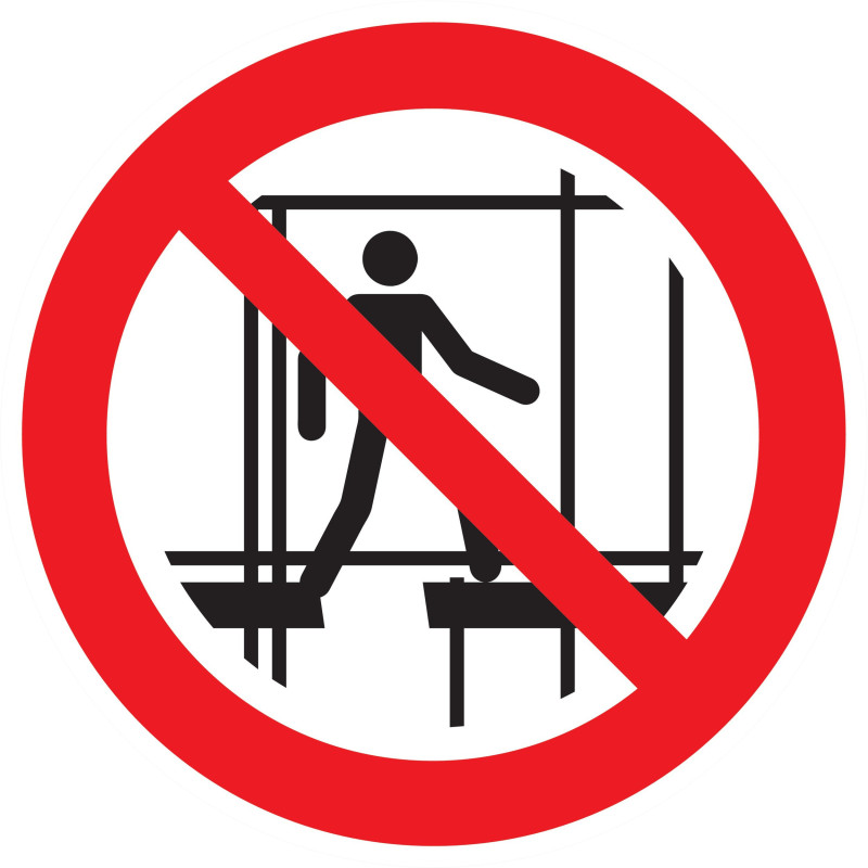 Ne Pas Utiliser Un Echafaudage Incomplet D.180Mm