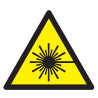 Danger, Rayonnement Laser 100X100X100Mm