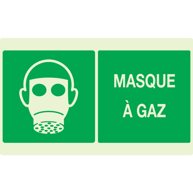 Masque A Gaz Luminescent 330X200Mm