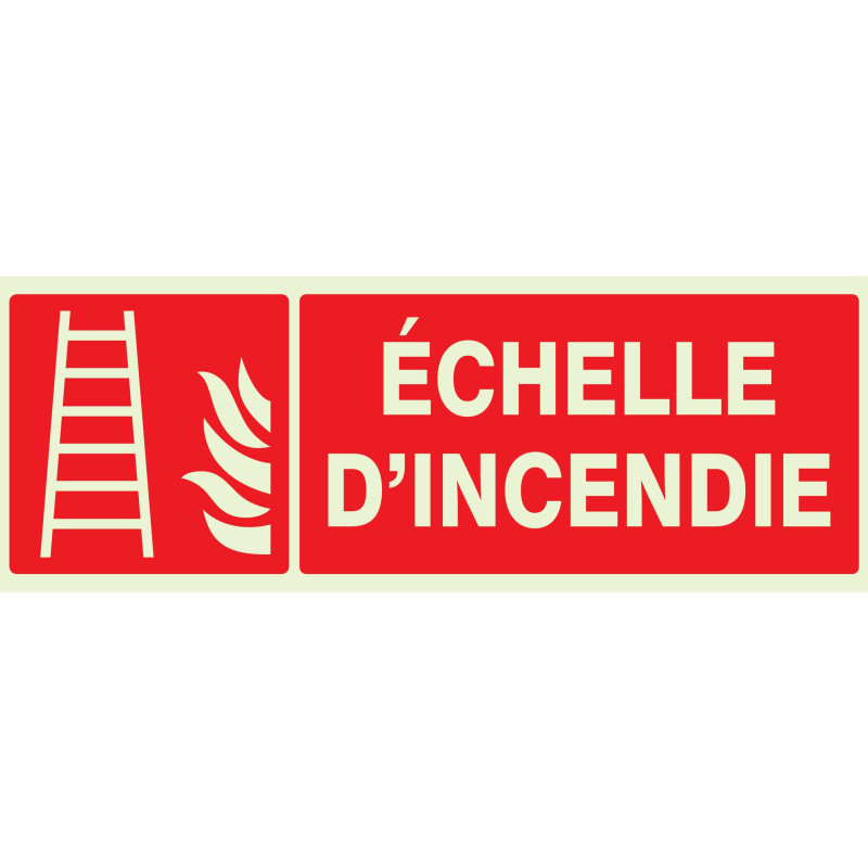Echelle D'Incendie Luminescent 330X120Mm
