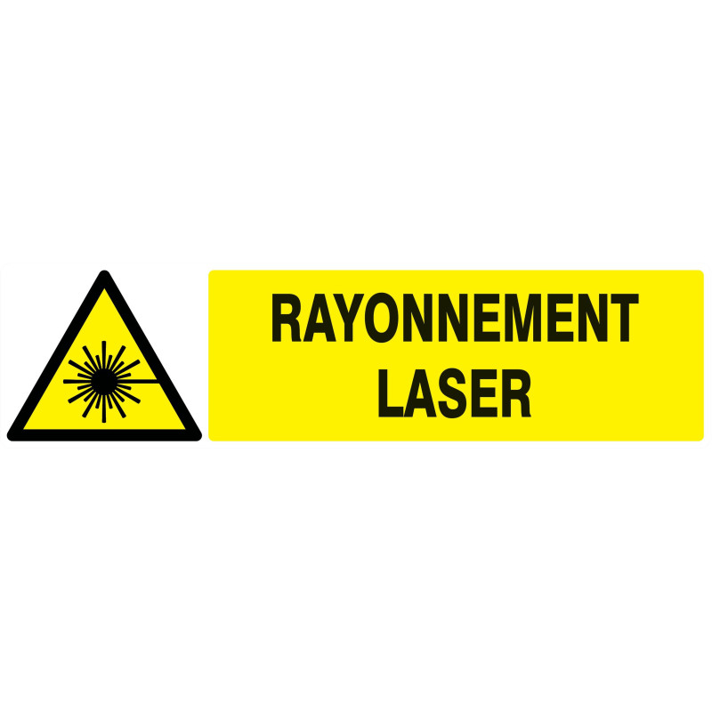 Danger, Rayonnement Laser 200X52Mm