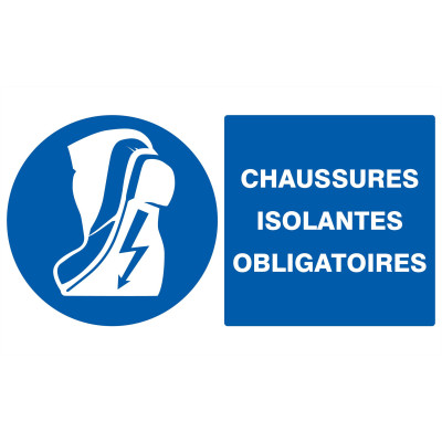 Chaussures Isolantes Obligatoires 330X200Mm