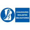 Chaussures Isolantes Obligatoires 330X200Mm