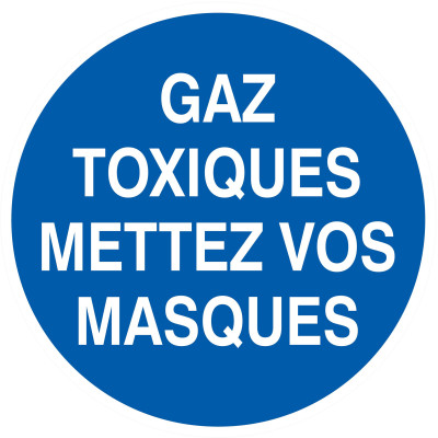Gaz Toxiques, Mettez Vos Masques D.80Mm