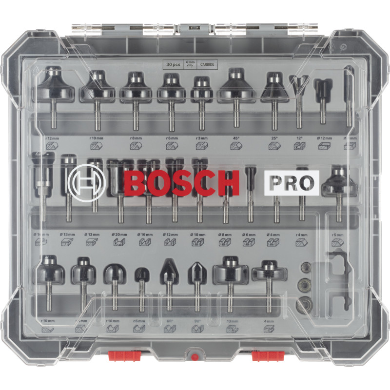 Kits De Fraises Pour Applications Mixtes, 30 Pièces