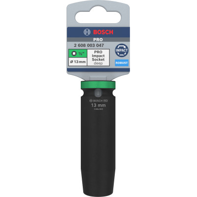 Pro Impact Socket, 1/2", 13 mm, Profond