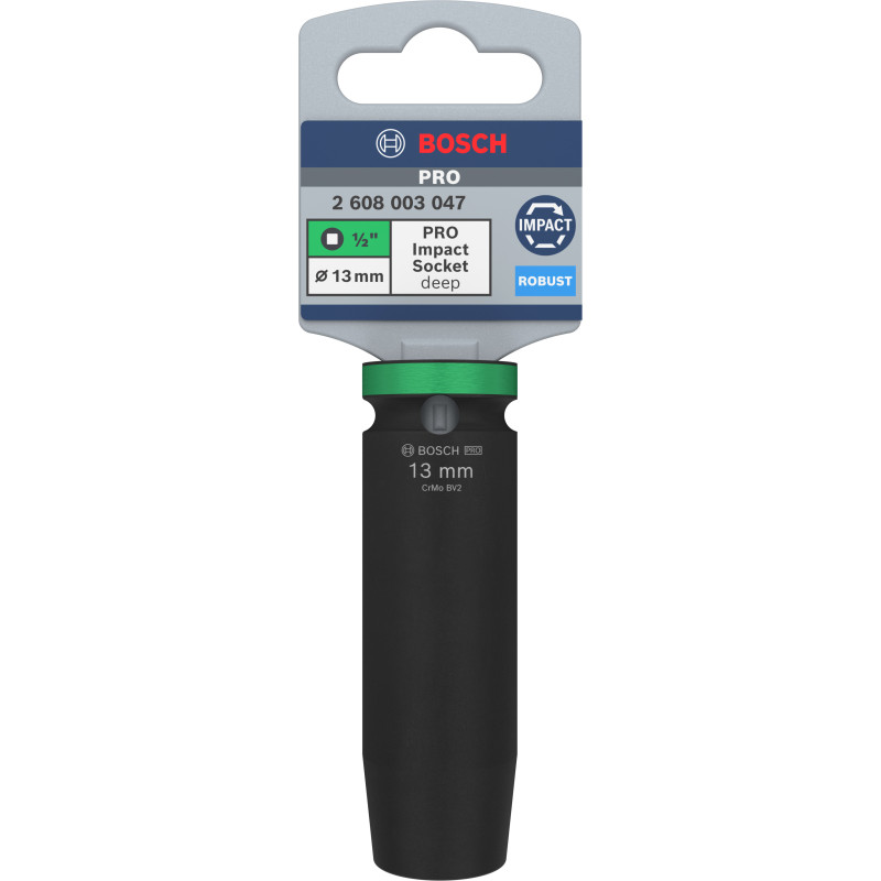 Pro Impact Socket, 1/2", 13 mm, Profond