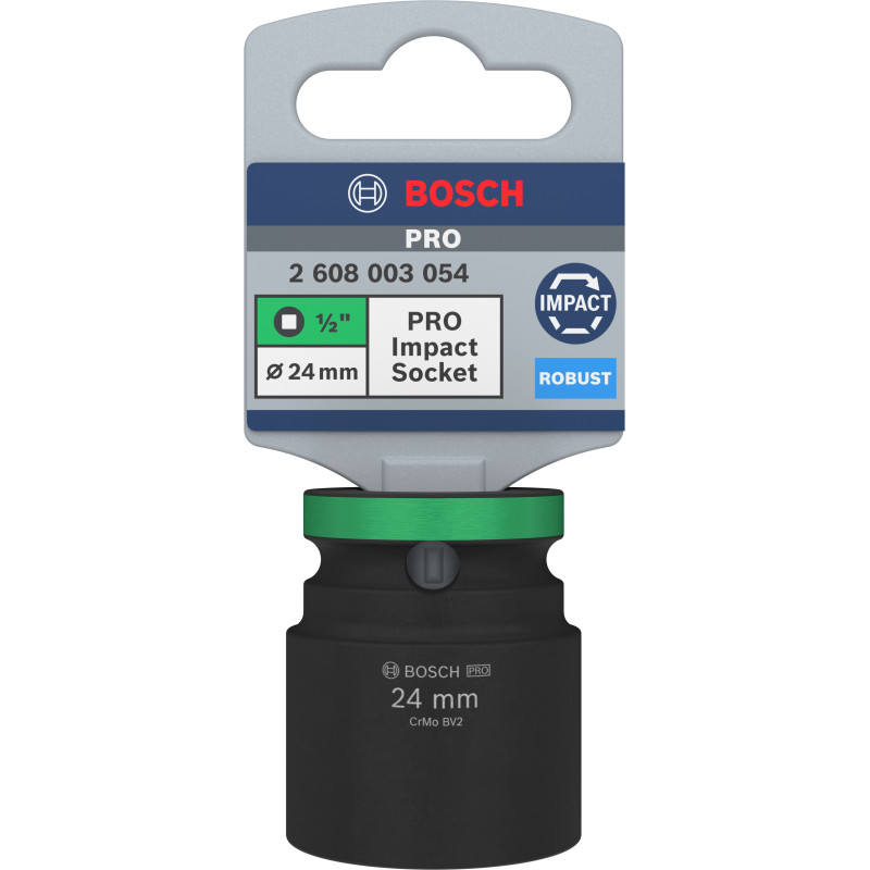 Pro Impact Socket, 1/2", 24 mm, Standard