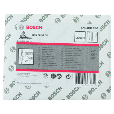 Clou En Bande Tête D Sn34Dk 65G 2,8 mm, 65 mm, Galvanisé, Lisse Galvanisés