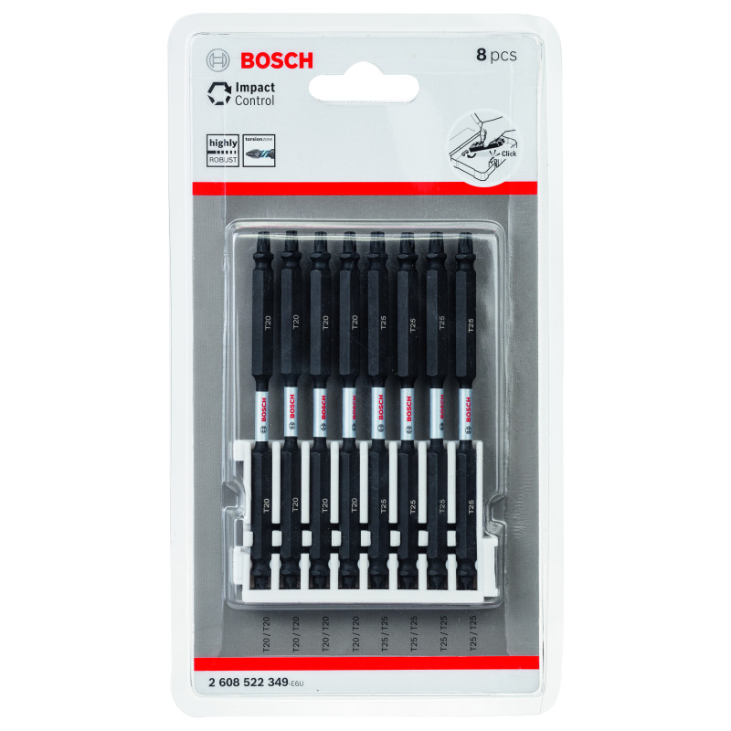 Set DEmbouts De Vissage Impact Control, 8 Pièces Pack De 8 (Index)