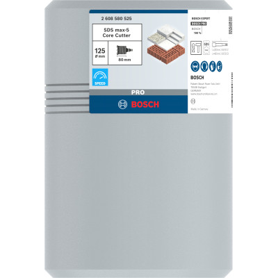 Pro SDS MAX-5 Core Cutter, 125 X 80 X 97 mm Conçue Pour Percer Des Trous Profon