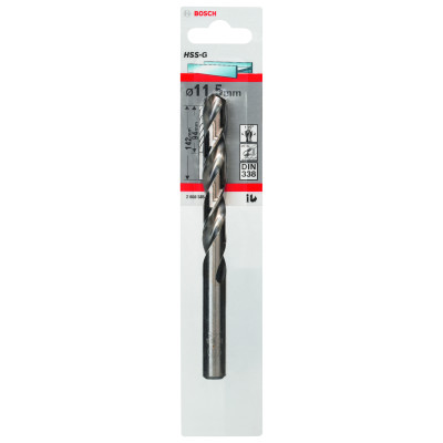 Forets À Métaux Rectifiés HSS-G, Din 338 11,5 X 94 X 142 mm Pack De 1