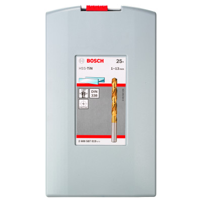 Forets À Métaux HSS-Tin (Revêtement Titane), Set Probox De 25 Pièces 1-13 mm For