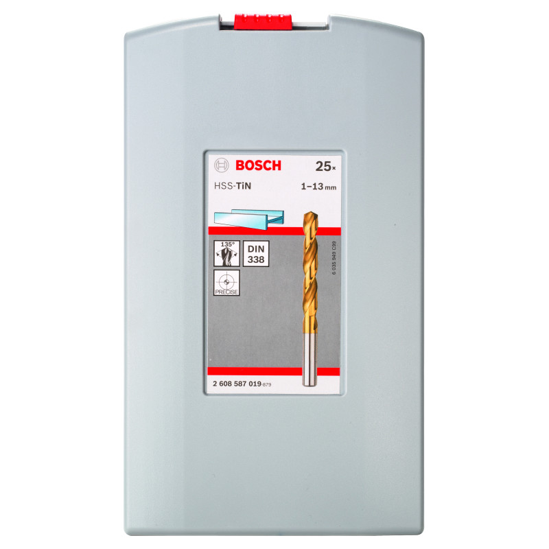 Forets À Métaux HSS-Tin (Revêtement Titane), Set Probox De 25 Pièces 1-13 mm For