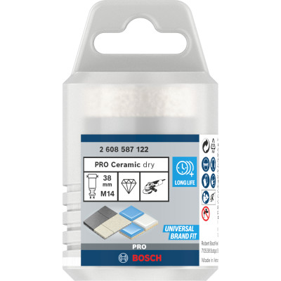 Pro Core Cutter Dry, 38 X 35 X 22,23 mm Conçues Pour Le Forage À Sec Dans Le Bé