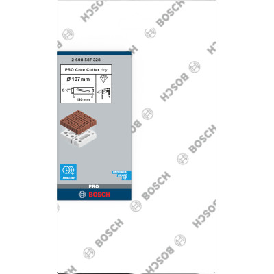 Pro Core Cutter Dry, 107 X 150 mm, G 1/2 Pouce Conçues Pour Le Forage À Sec Dan