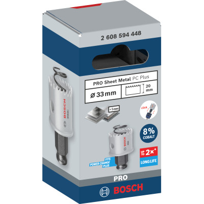 Scie Trépan Pro Sheet Metal Pc Plus, 33 mm