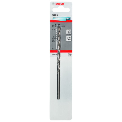 Forets À Métaux Rectifiés HSS-G, Din 340, Série Longue 4,8 X 87 X 132 mm Pack De