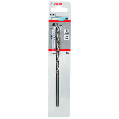 Forets À Métaux Rectifiés HSS-G, Din 340, Série Longue 6,5 X 97 X 148 mm Pack De