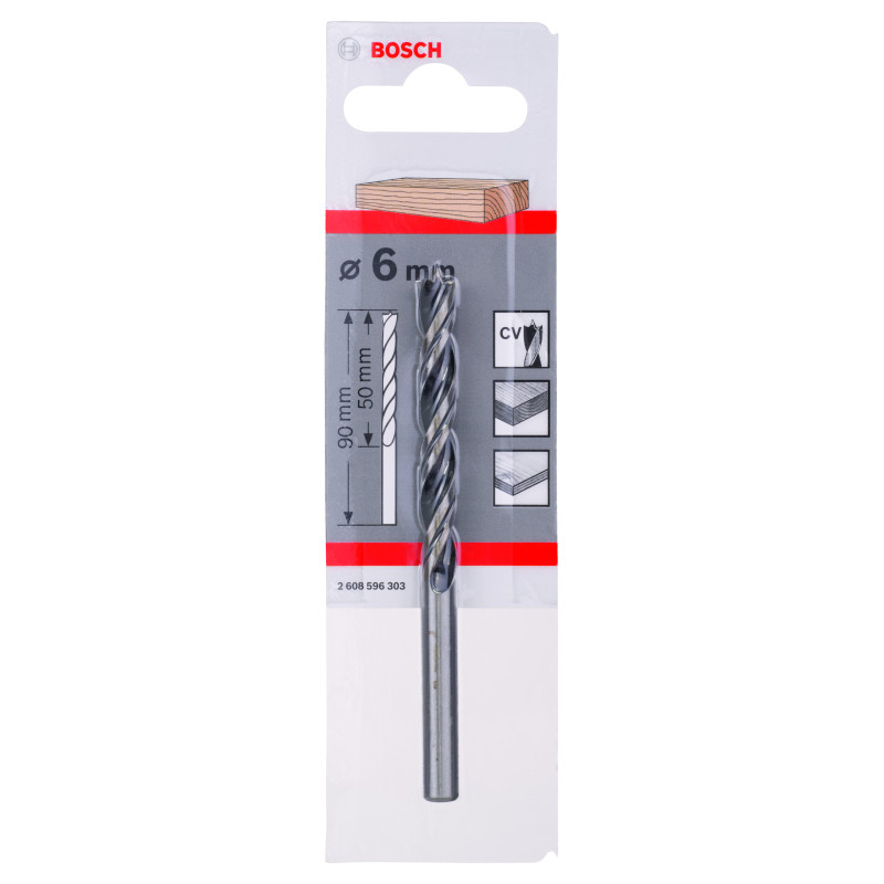 Mèches Hélicoïdales À Bois Standard 6 X 57 X 93 mm, D 6 mm Pack De 1