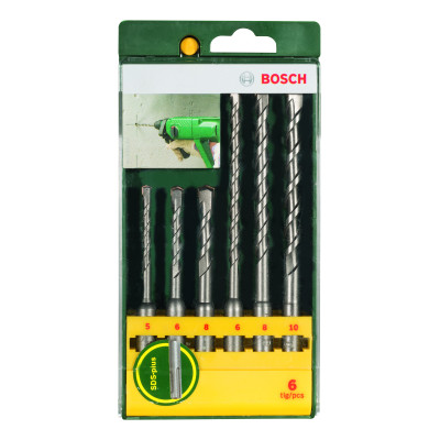 Assortiment De 6 Forets Pour Perforateur SDS Plus