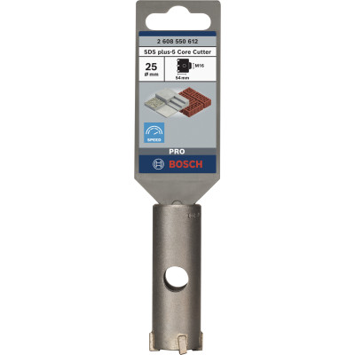 Pro SDS Plus-5 Core Cutter, 25 X 50 X 72 mm Conçue Pour Percer Des Trous Dans L