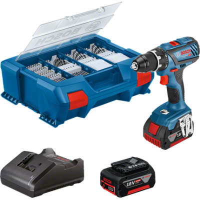 Perceuse Visseuse Gsr 18V-28 2 Batteries 4,0Ah + Gal 18V-20 + 82 Acc  L-Case Pic